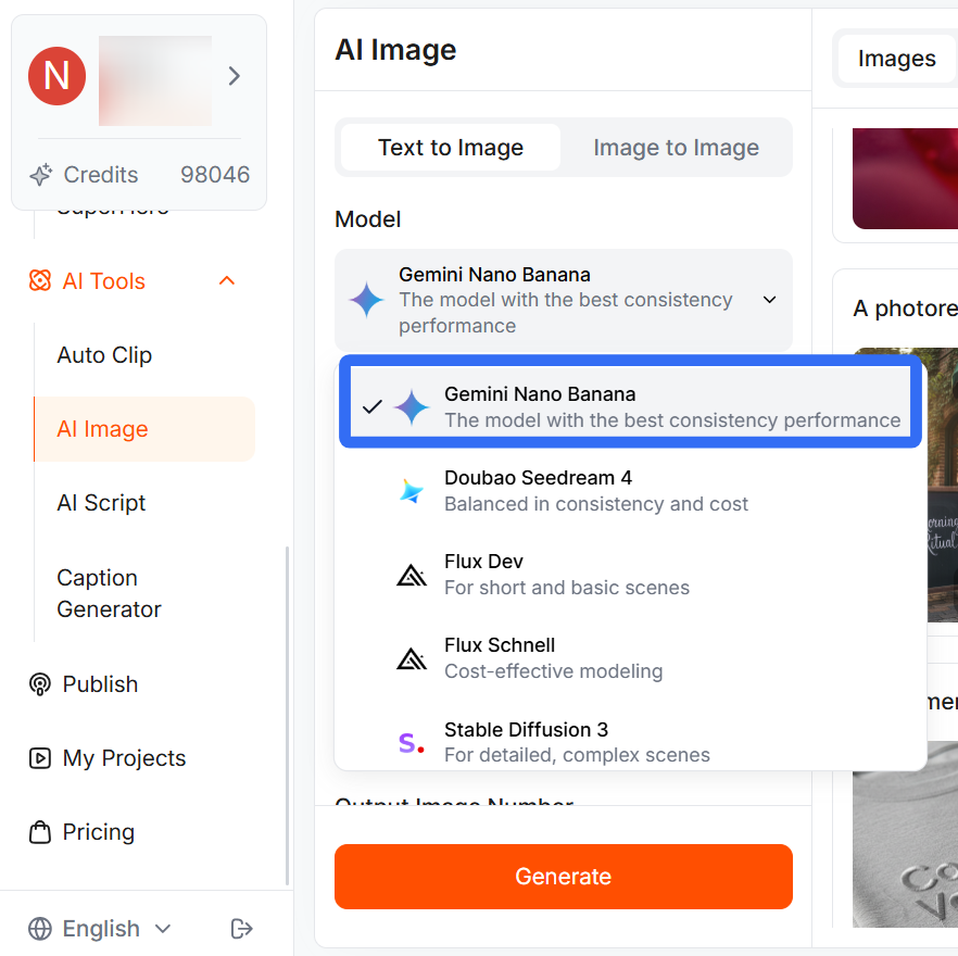 Step-by-Step Guide for Using Nano Banana on Short AI